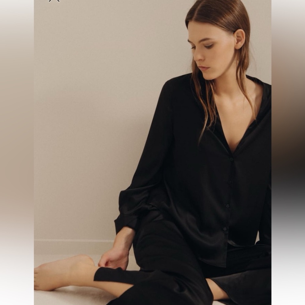 Zara two piece satin set NWT